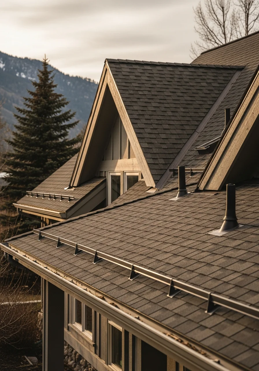 Hailey property exterior showing mountain architecture and seasonal weather-resistant design elements.
